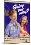 Going Our Way? Be A Victory Farm Volunteer WWII War Propaganda Art Print Poster-null-Mounted Poster