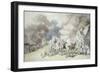 Going Out in the Morning, a Scene in Windsor Forest, C.1801-Thomas Rowlandson-Framed Giclee Print