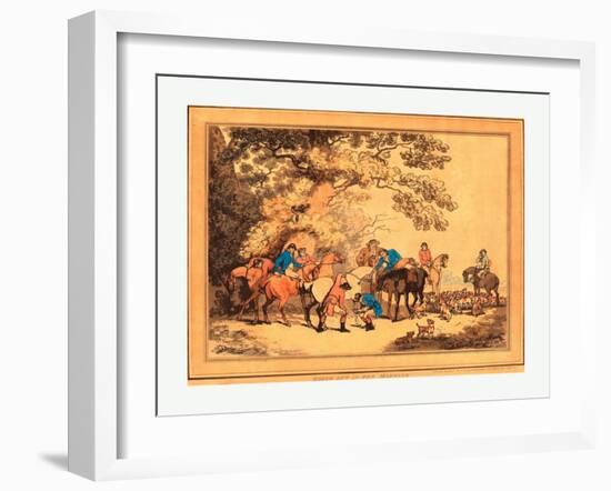 Going Out in the Morning-Thomas Rowlandson-Framed Giclee Print