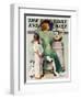 "Going Out" Saturday Evening Post Cover, October 21,1933-Norman Rockwell-Framed Giclee Print