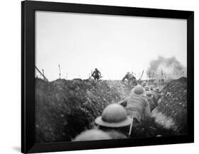 'Going over the Top', 24th March 1917-English Photographer-Framed Photographic Print