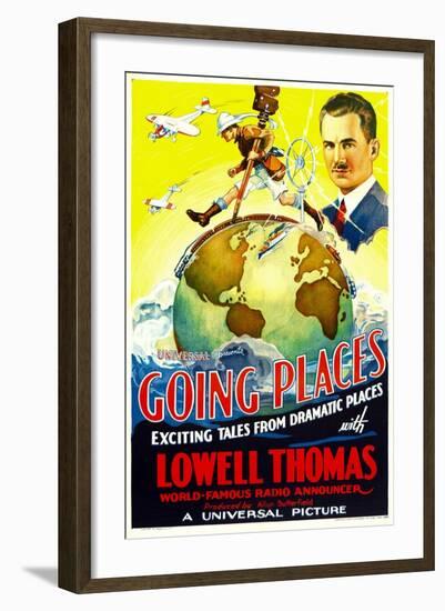 Going Places, Lowell Thomas, 1935-null-Framed Photo