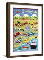 Going Places-Clare Beaton-Framed Art Print