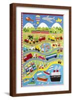 Going Places-Clare Beaton-Framed Art Print