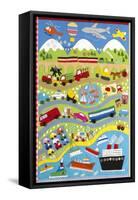Going Places-Clare Beaton-Framed Stretched Canvas