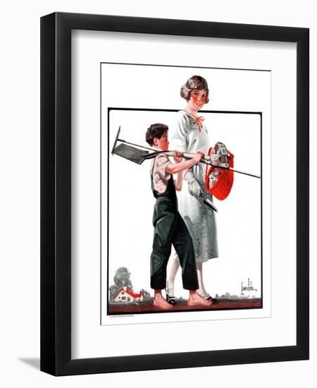 "Going Planting,"March 17, 1923-F. Lowenheim-Framed Giclee Print