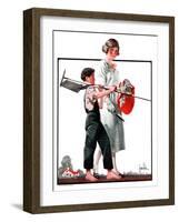 "Going Planting,"March 17, 1923-F. Lowenheim-Framed Giclee Print
