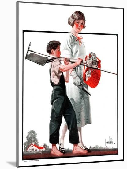 "Going Planting,"March 17, 1923-F. Lowenheim-Mounted Giclee Print