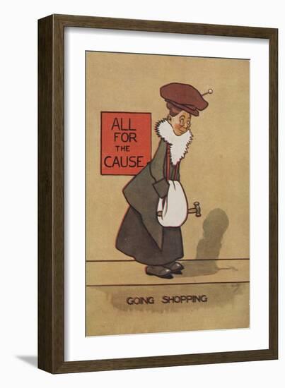 Going Shopping Postcard-null-Framed Giclee Print