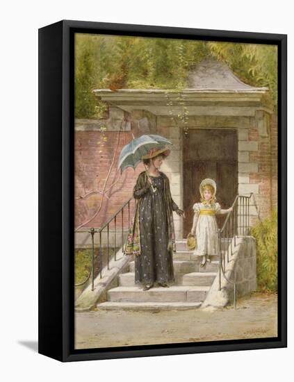 Going Shopping-George Goodwin Kilburne-Framed Stretched Canvas