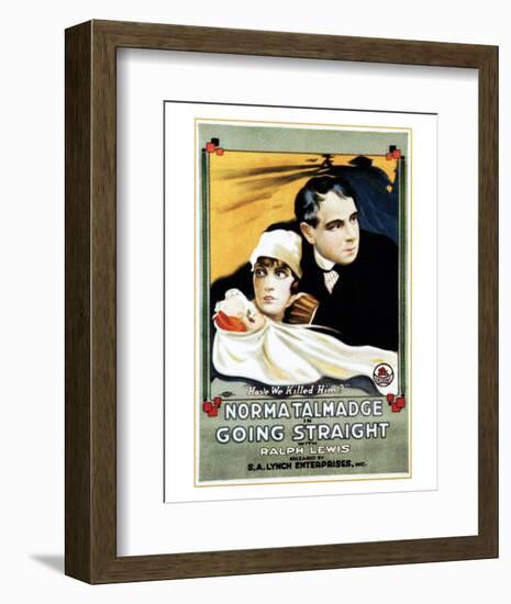 Going Straight - 1916-null-Framed Giclee Print