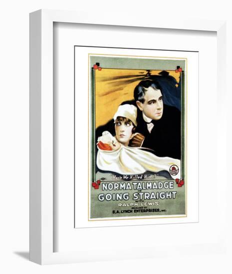 Going Straight - 1916-null-Framed Giclee Print