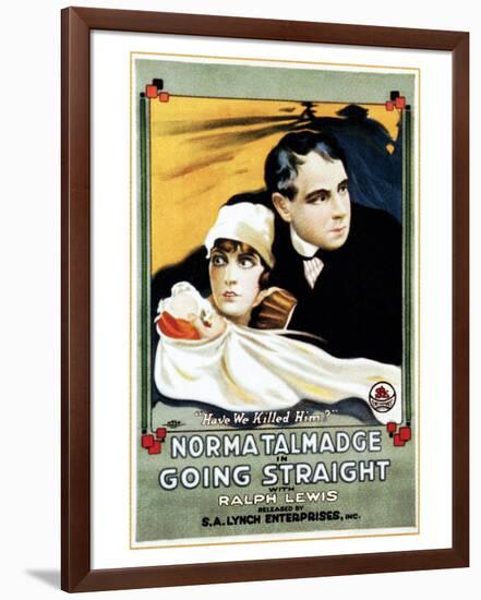 Going Straight - 1916-null-Framed Giclee Print