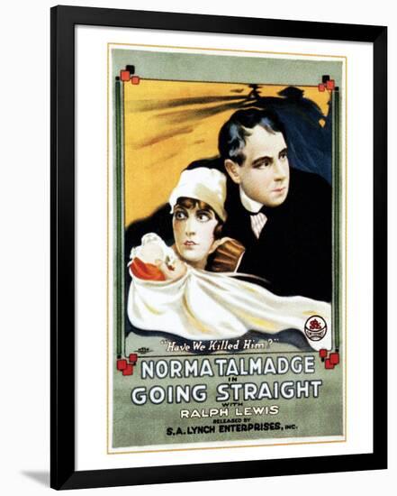 Going Straight - 1916-null-Framed Giclee Print