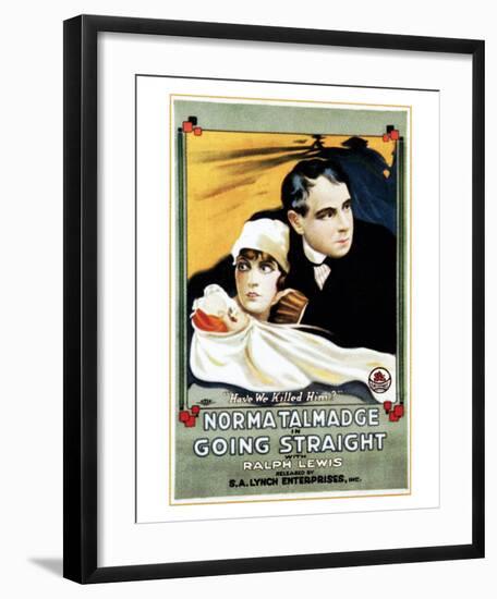 Going Straight - 1916-null-Framed Giclee Print