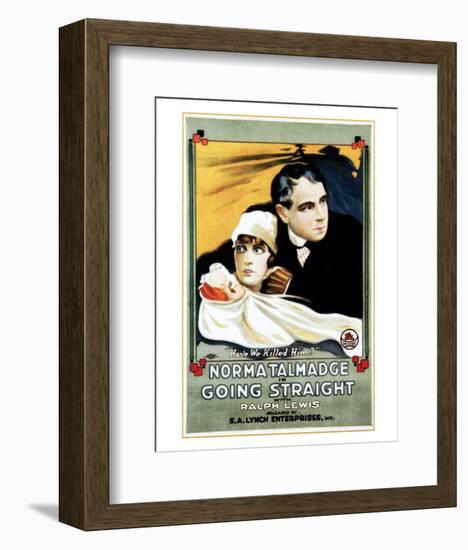 Going Straight - 1916-null-Framed Giclee Print