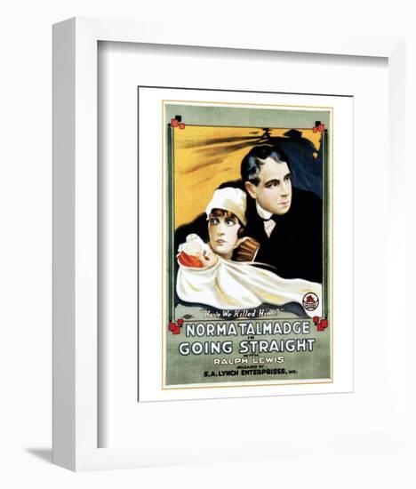 Going Straight - 1916-null-Framed Giclee Print