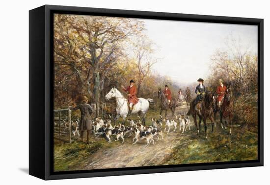 Going Through the Copse-Heywood Hardy-Framed Stretched Canvas