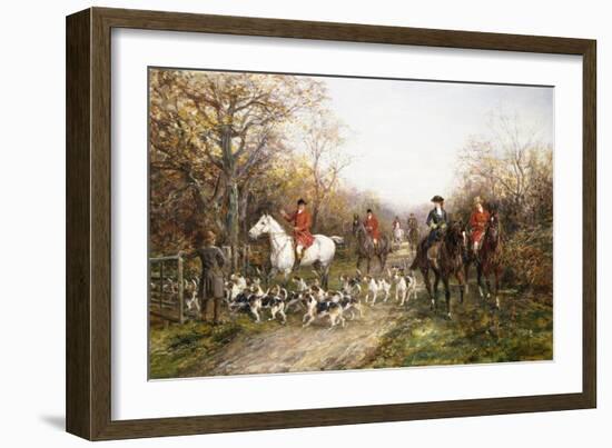 Going Through the Copse-Heywood Hardy-Framed Giclee Print