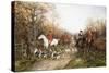 Going Through the Copse-Heywood Hardy-Stretched Canvas