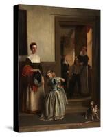 Going to a Party, 1866-John Callcott Horsley-Stretched Canvas
