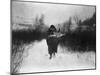 Going to Camp - Apsaroke-Edward S. Curtis-Mounted Giclee Print