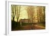 Going to Church, 1880-John Atkinson Grimshaw-Framed Giclee Print