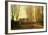 Going to Church, 1880-John Atkinson Grimshaw-Framed Giclee Print