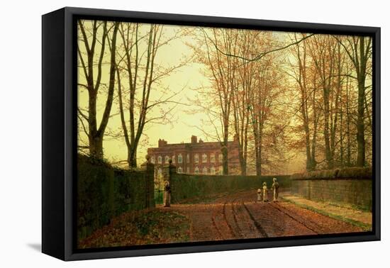 Going to Church, 1880-John Atkinson Grimshaw-Framed Stretched Canvas