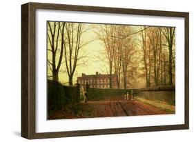 Going to Church, 1880-John Atkinson Grimshaw-Framed Giclee Print