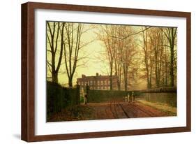 Going to Church, 1880-John Atkinson Grimshaw-Framed Giclee Print