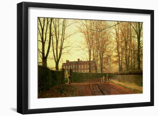 Going to Church, 1880-John Atkinson Grimshaw-Framed Giclee Print