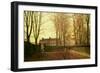 Going to Church, 1880-John Atkinson Grimshaw-Framed Giclee Print