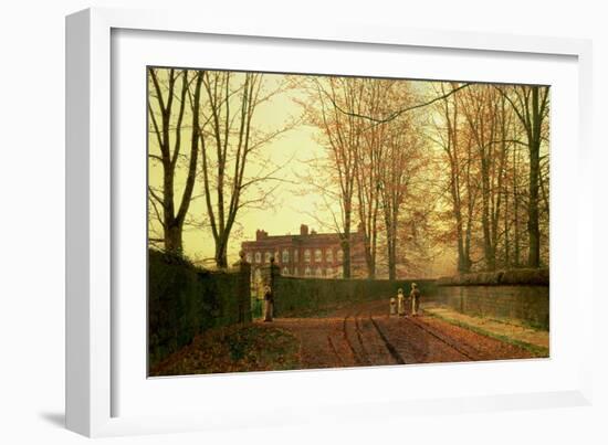 Going to Church, 1880-John Atkinson Grimshaw-Framed Giclee Print