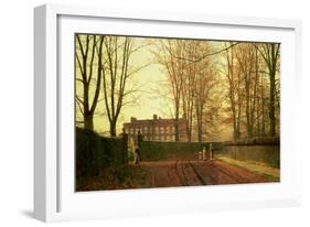 Going to Church, 1880-John Atkinson Grimshaw-Framed Giclee Print