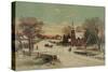 Going to Church, Christmas Eve-J. Hoover & Son-Stretched Canvas