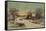 Going to Church, Christmas Eve-J. Hoover & Son-Framed Stretched Canvas