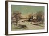 Going to Church, Christmas Eve-J. Hoover & Son-Framed Art Print