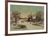 Going to Church, Christmas Eve-J. Hoover & Son-Framed Premium Giclee Print