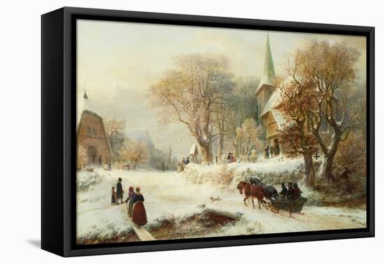 Going to Church-Hermann Kauffmann-Framed Stretched Canvas