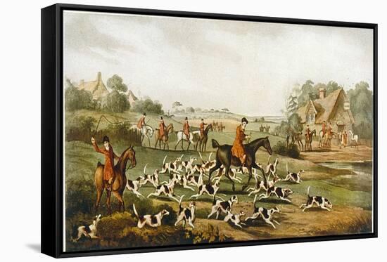 Going to Cover, Hunting-H Alken-Framed Stretched Canvas