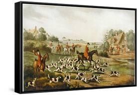Going to Cover, Hunting-H Alken-Framed Stretched Canvas