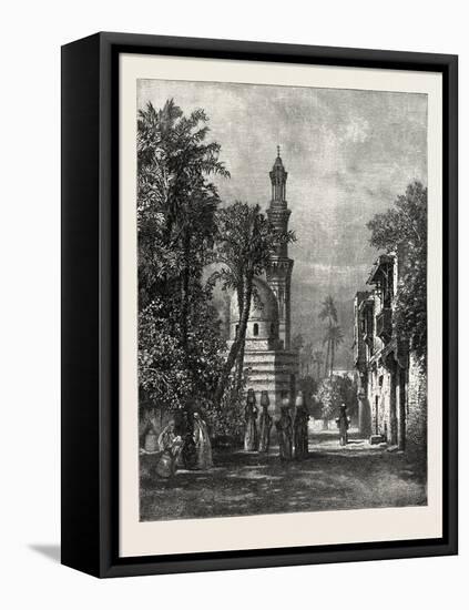 Going to Fetch Water, Egypt, 1879-null-Framed Stretched Canvas