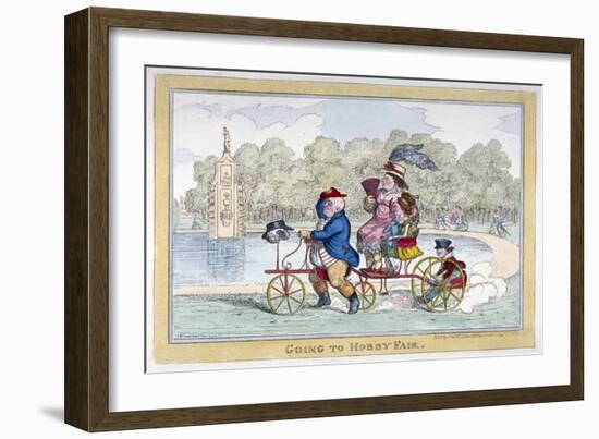 Going to Hobby Fair, 1835-Isaac Robert Cruikshank-Framed Giclee Print