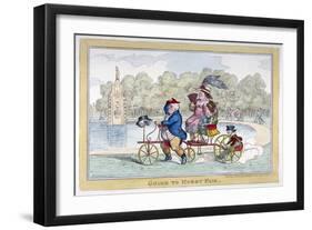 Going to Hobby Fair, 1835-Isaac Robert Cruikshank-Framed Giclee Print