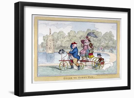 Going to Hobby Fair, 1835-Isaac Robert Cruikshank-Framed Giclee Print