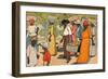 'Going to Market', 1912-Charles Robinson-Framed Giclee Print