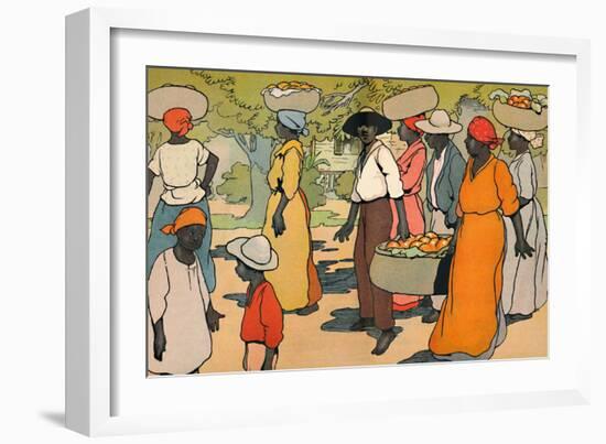 'Going to Market', 1912-Charles Robinson-Framed Giclee Print