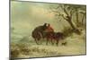 Going to Market in Winter (Oil)-Thomas Smythe-Mounted Giclee Print