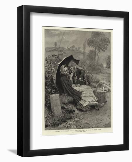 Going to Market under Difficulties, a Nail in the Shoe-Robert Barnes-Framed Premium Giclee Print